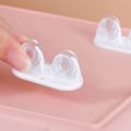 Miniatyrbillede 2 af 4: 8 stk. selvklæbende hjul i rustfrit plast, lydløse, tunge hjul til hjemmet White