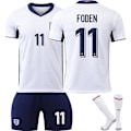 Miniatyrbillede 1 af 2: UEFA Euro 2024 England Hjemme- og Udebanetrøje No.11 Foden Hjemme Home XL