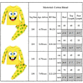 Miniatyrbillede 2 af 2: SpongeBob SquarePants Børne Pyjamas Sæt til Drenge og Piger - Tegneserie Pyjamas med Langærmet T-shirt og Bukser - Nattøj 5-6Years
