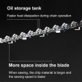 Miniatyrbillede 3 af 4: 3-delt sæt Universal Logging Motorsavskæder 3/8 Lp Pitch Semi-chisel 14 inch 52drive links