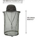 Pikkukuva 2 / 4: Pääverkko Hat Beekeeping Beekeeper Bee Veil Hat Hunting Netting Mesh Hood Cap Bee Keeper Khaki