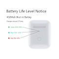 Miniatyrbilde 4 av 5: Trådløst ladeetui-erstatning for 1 2 ladeetui for AirPod 1 / 2 generasjon, støtter Bluetooth-paring
