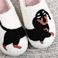 Miniatyrbilde 2 av 5: Dachshund-tøfler for kvinner, Animal Cartoon Weiner Dog Tøffel 38 to 39