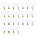 Miniatyrbild 1 av 5: G40 Glödlampor Ersättning G40 Tungsten Glödlampa 7W 220-240V Klar Globe Glödlampa E12 Bas Glödlampor