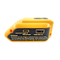 Miniatyrbillede 1 af 5: 1/2 stk erstatning Dcb090 Strømkilde til Dewalt 20v Max 18v batteriadapter med usb og type c led arbejdslys A902