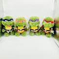 Miniatyrbillede 5 af 5: 25 cm Teenage Mutant Ninja Turtles Tmnt Leo Raph Blødt udstoppet plys dukkelegetøj A SET