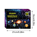 Miniatyrbilde 3 av 4: Planet Henge Adventkalender Dekorasjon Overraskende Leke - Feiring Blindboks Adventkalender f, 100% Ny