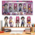 6 st K-POP Demon Hunters Actionfigurer - Supersött koreanskt idol samlarfigurset, perfekt för dockhusaccessoarer[D] D