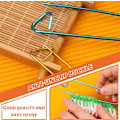 Miniatyrbilde 4 av 7: 45 stk Vev-heklenålsett, strikking av heklenåler med plastnåler Garnnåler, strikkevevkrok Heklenål for strikking Craft DIY