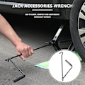 Miniatyrbillede 2 af 5: Car Jack håndsving hjulnøglehåndtag til sakselift
