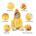 Miniatyrbilde 2 av 5: Unisex Baby Dyrekostyme Vinter Høst Flanell Hette Cosplay Jumpsuit Duck 70