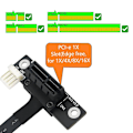 Miniatyrbild 5 av 5: Lägg till kort 270 graders Mini Pcie till Pci-e 1x adapterkabel Mini Pci Express till Pci-e X1 Riser 4pin strömanslutning för förlängare