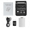 Pikkukuva 4 / 4: Bluetooth-kuittiprintteri, 58 mm:n mini langaton Pos-kuittiprintteri 2 tuuman mobiililämpöprintteri nahkavyöprintteri pienyritykselle ravintola, myynti Esc