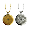 Pikkukuva 5 / 5: Energy Pendant kaulakoru Quantum Science Pattern kaulakoru syntymäpäivälahja miehille Yellow Gold