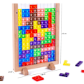 Miniatyrbild 5 av 11: Montessori-leksaker för barn 3 4 5 6 år, transparent hjärngåta pussel leksak intelligens färgglada block, geometrisk pedagogiskt spel present till barn Transparent puzzles