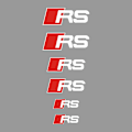 Pikkukuva 5 / 5: 6 kpl / set Car Styling Jarrusatulan Suojus Cover A3 A4 A5 A6 Q3 Q5 Q7 Rs3 Rs4 Rs5 Rs6 Rs7 Sport For Quattro Black