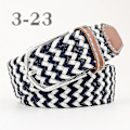 Miniatyrbilde 1 av 2: Herrebelter Bursdagsgave Midjebelteflett Klassisk spenne linning Justerbar blandet 3 farger Blue White