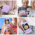 Miniatyrbillede 2 af 5: Magsafe Crossbody Læder Shockproof Etui til Samsung Galaxy Z Flip 6 med Aftagelig Rem Black