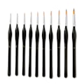 Miniatyrbild 1 av 4: 10-pack Detaljpenselset - Premium Miniatyrpensel, Fina Detaljpensel för Warhammer 40k Miniatyrfigurer, Fin Detaljering Av