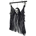 Pikkukuva 1 / 6: Halloween-koriste, riippuva haamu, sähköinen hirtetty haamu, valaistu silmät, pelottava ääni, kallo, riippuvat rekvisiitat, vitsi, temppu, sisätiloihin (13 x 9 tuumaa)