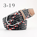 Miniatyrbilde 1 av 2: Herrebelter Bursdagsgave Midjebelteflett Klassisk spenne linning Justerbar blandet 3 farger Navy Red White