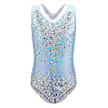 Miniatyrbillede 1 af 5: Piger Sleeveless Dansedragt Gymnastik Leotard Ballet Leotards Light Blue 5-6Y
