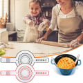 Miniatyrbilde 4 av 5: Tyuhe 2 stk silikonbrødslynge for nederlandsk ovn Non-stick Gjenbrukbar bakematte med lange stropper Varmebestandig gryteholder Black