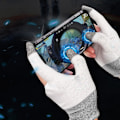 Miniatyrbillede 5 af 5: Sømløse Mobile Game Handsker Svedsikre Touch-screen Finger Cots Til Gaming White