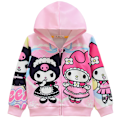 Miniatyrbild 1 av 2: Tecknad digital barnteckning tryck Medium och stora barn dragkedja huvjacka sweatshirt style7 140