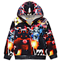 Miniatyrbillede 2 af 4: Forår og Efterår Sweatshirt Tv Mand Toilet Mand Digital Print Medium og Stor Børn Lynlås Hættetrøje Jakke Sweatshirt 36143 140CM