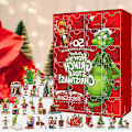 Pikkukuva 4 / 5: 2023 Joulu 24kpl Söpö Sarjakuva Tonttu Figuuri Nuken Adventtikalenteri, 24 Päivää Joulu Adventtikalenterit, Joulu Countdown Kalenteri Lapsille