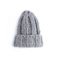 Miniatyrbillede 6 af 11: Strikket Beanie til Kvinder Vinter Ensfarvet Simpel Tyk Hue Udenrigshandel Varmt Ørebeskyttelse Beanie Coff Coffee Average size