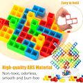 Miniatyrbild 4 av 6: Montessori-leksaker för barn 3 4 5 6 år, transparent hjärngåta pussel leksak intelligens färgglada block, geometrisk pedagogiskt spel present till barn Tetra Tower