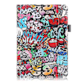 Miniatyrbilde 1 av 3: Deksel for Lenovo Tab M10 10.1 Tb-x605l Slim Folding Stand Flip Case Pu-lærdeksel for Lenovo Tab P10 Tb-x705l 10,1 tommers etuier Graffiti
