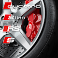Miniatyrbilde 2 av 4: 6 stk/sett Car Styling Bremsecaliper Deksel Dekorative Dekaler Klistremerke For A3 A4 A5 A6 Q3 Q5 Q7 Rs3 Rs4 Rs5 Rs6 Rs7 Sport For RS White