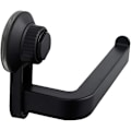 Miniatyrbillede 1 af 4: Toiletpapirholder til badeværelse, vægmonteret, med sugekop, rulleholder til køkken, badeværelse, hobbyrum, 1 stk., sort