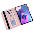 Miniatyrbillede 4 af 5: Til Lenovo Tab P11 Gen 2 prægning Dropsikkert tabletcover PU læder pungetui med stativ Rose Gold