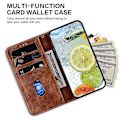 Miniatyrbild 2 av 5: Läderfodral med stativfunktion för Motorola Moto X40 5g/edge 40 Pro 5g/edge+ (2023) Dubbel 8-formad prägling Plånboksfodral Brown