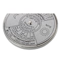 Pikkukuva 5 / 5: Avaimenperä Avaimenperä Metallinen Perpetual Calendar Pattern Silver