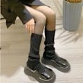 Pikkukuva 4 / 5: Lolita Punk -säärisuojat, nilkkasuojat, pitkät sukat, polven korkuiset neulotut jalkasuojat, nilkkasuojat, naisten talvivaatteet, asusteet white One Size