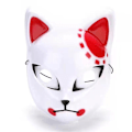 Miniatyrbillede 1 af 3: Demon Slayer Ræv Cosplay Maske Halloween Kostume Tilbehør Karneval Maskerade Japansk Anime Fancy Dress Up Fest Props B