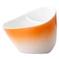 Vippe-til-bryg tekop med si, nem tebrygger til løs te, 2-i-1 porcelænstekop med si Orange