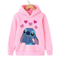Miniatyrbilde 1 av 2: Barnesøm genser Stitch Klær Baby Gutter Jenter Langermet Stitch Pullover Småbarnsgenser Høst Hettegenser Klær Style 3 130CM