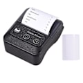 Pikkukuva 1 / 4: Bluetooth-kuittiprintteri, 58 mm:n mini langaton Pos-kuittiprintteri 2 tuuman mobiililämpöprintteri nahkavyöprintteri pienyritykselle ravintola, myynti Esc