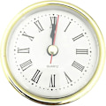 Miniatyrbild 3 av 4: 65 mm/2,5 tum Quartz Clock Clocks Insats, Universal Quiet Mini Clock Gold Trim, romerska siffror för hemmet