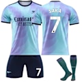 Miniatyrbillede 5 af 5: 2425Arsenal anden udebanetrøje fodboldtrøje uniform 20(110-120cm)