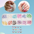 Miniatyrbild 1 av 3: Nagelkonst Strass Set Glittriga Sommar DIY Nagelkonst Fjärils Nageldekaler Fjärils Nagelkonst Berlocker För Hem Nagelkonst Big butterfly box size 13cmx5.5cm