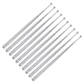 Miniatyrbillede 1 af 5: 10 stk 115 Cm 10 Sektion Teleskopantenne Fm Am Radio Silver tone