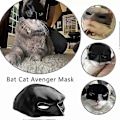 Miniatyrbild 3 av 5: Ny Bat Cat Avenger Mask Cosplay Hatt Katt Leksaker Ornament Cool Batman Cat Mask Djurtillbehör Dekoration Rea L