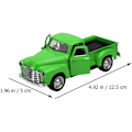 Pikkukuva 7 / 8: 1 kpl Pick Up Truck, Vihreä- 1/32 mittakaavassa Diecast malli Leluauto Vintage automalli Retro- vintage automalli Lelu metalliseos automalli kodin sisustus Green